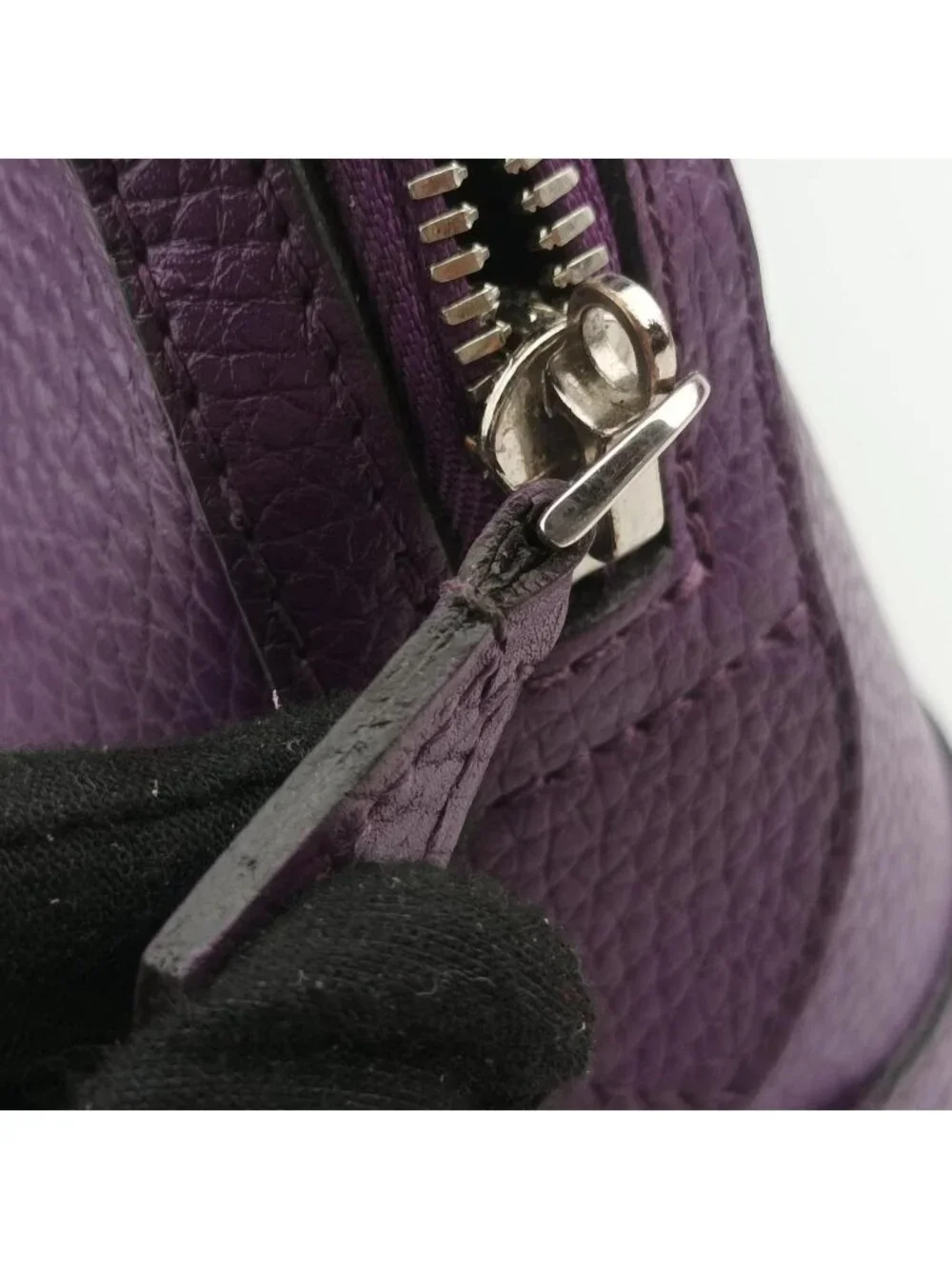 Louis Vuitton Parnascea Alma PM Violet Taurillon Leather Handbag